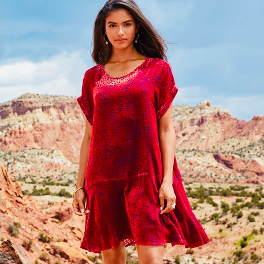 Johnny Was Scarlet Mini Dress
